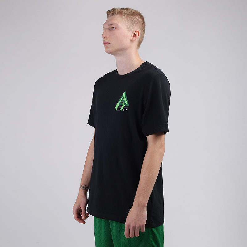 мужская черная футболка Nike Dri-FIT Giannis Logo Naija Basketball T-Shirt CV1091-010 - цена, описание, фото 2